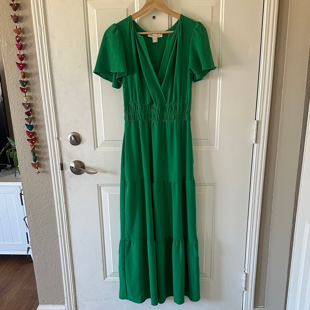 Monteau Vibrant Green Maxi Dress
